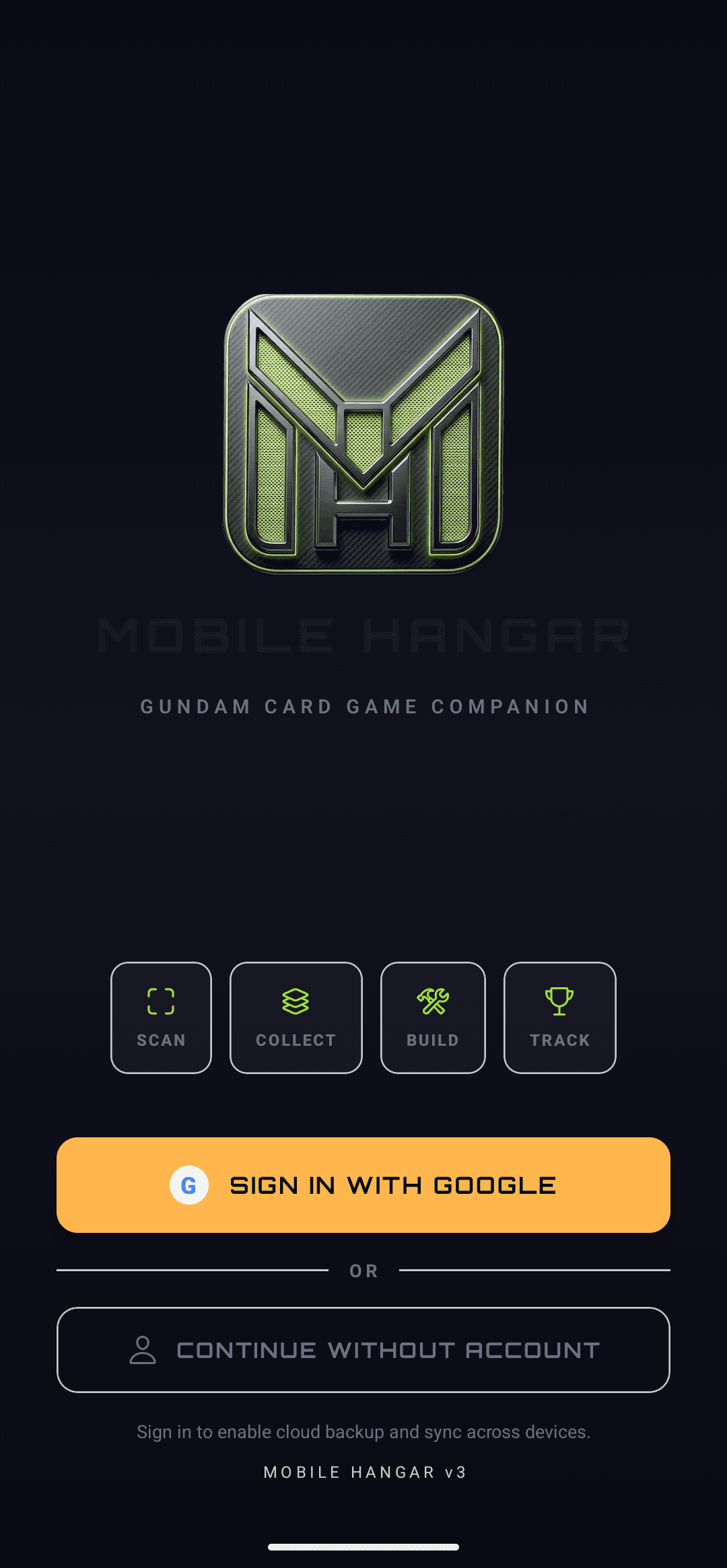 Mobile Hangar: scan, collect, build, and track for the Gundam Card Game